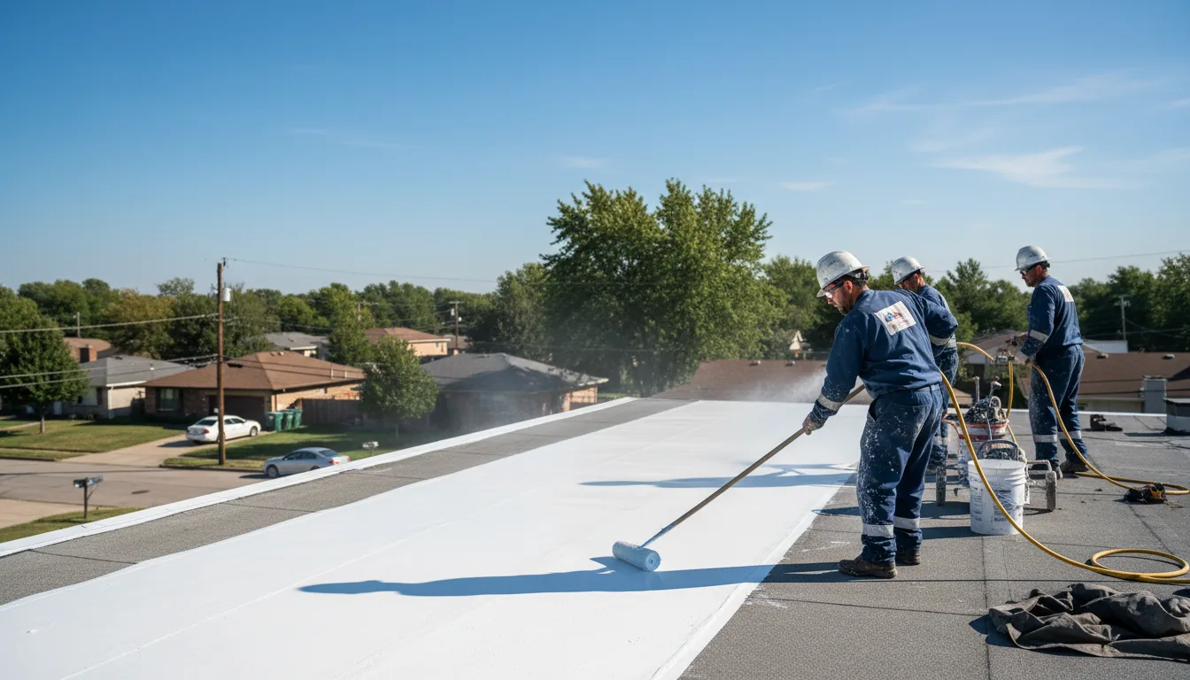Commercial roof coating in Greenland, MI near me